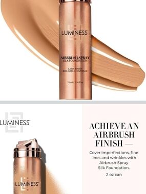 2 X 1 Luminess Airbrush Spray Silk Foundation - Light Warm